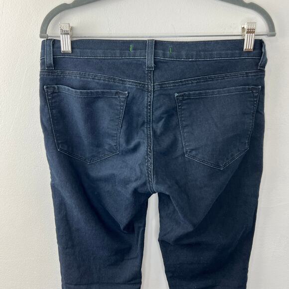 J BRAND Blue Dark Wash Cotton Blend Low-Rise Olympia Skinny Denim Jeans Size 29 - Picture 4 of 9